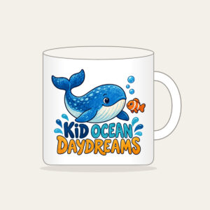 KID OCEAN DAYDREAMS Mug in white
