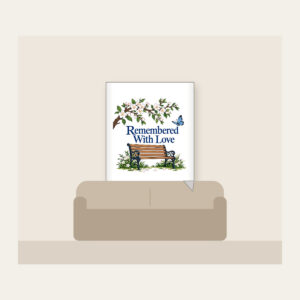 Remembered With Love Fleece Blanket in white