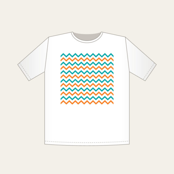 Product image Teal and Orange Zigzag Trail T-Shirt