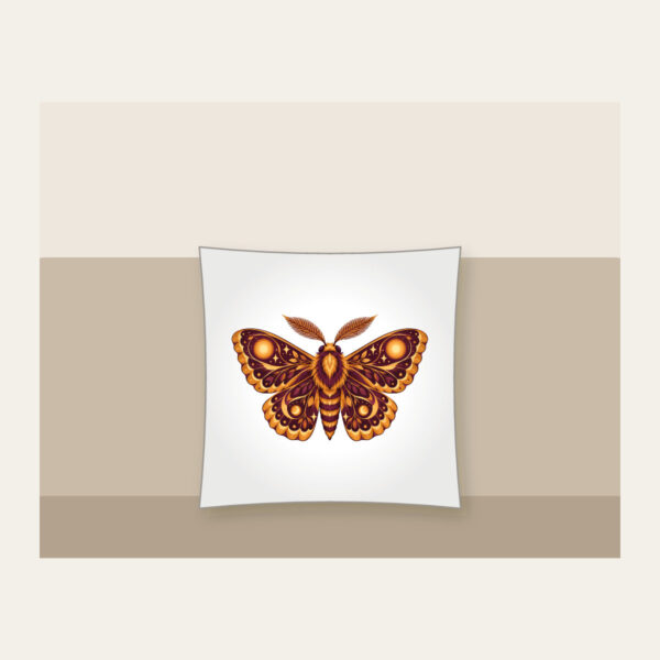 Product image Glowing Amber Moth Pillow