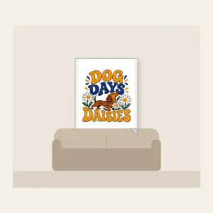 DOG DAYS DAISIES Fleece Blanket in white