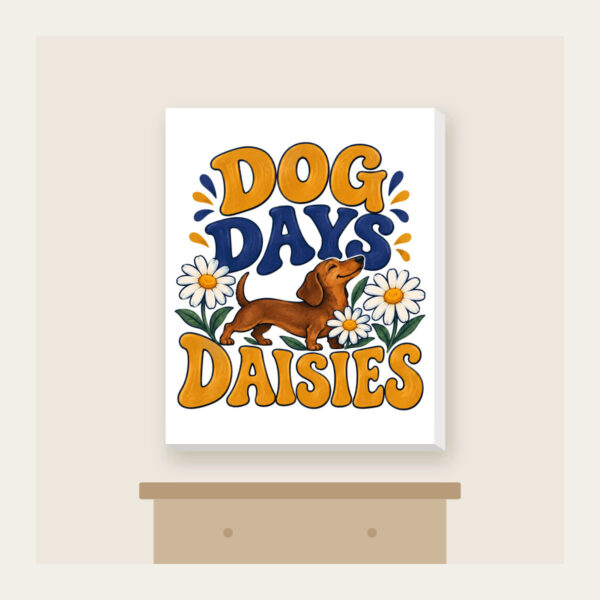 Product image Dog Days Daisies Canvas Print
