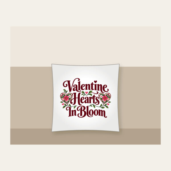 Product image Valentine Hearts in Bloom Pillow