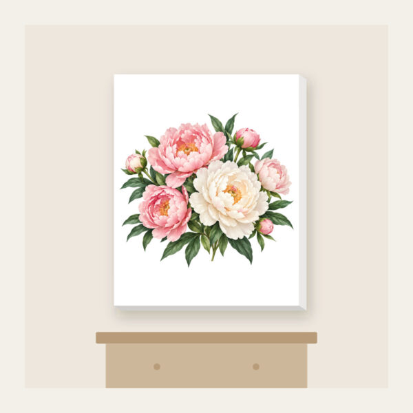 Product image Blush and White Peonies Canvas Print