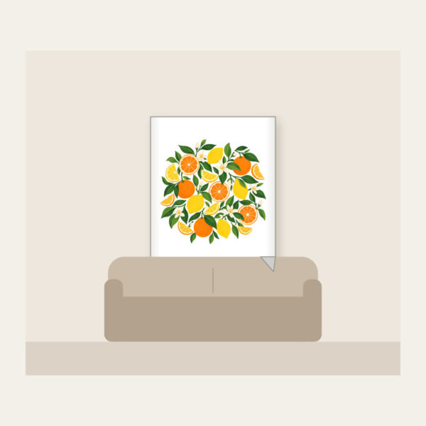Product image Citrus Slice Sorbet Pattern Fleece Blanket
