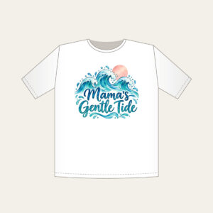 Mama's Gentle Tide T-Shirt in white