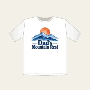 Dad's Mountain Rest T-Shirt in white