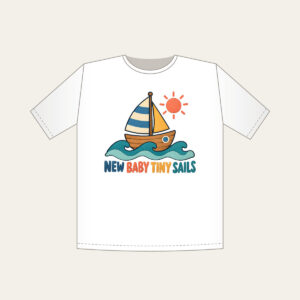 NEW BABY TINY SAILS T-Shirt in white