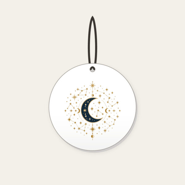 Product image Gilded Constellations and Crescent Moons Ceramic Ornament