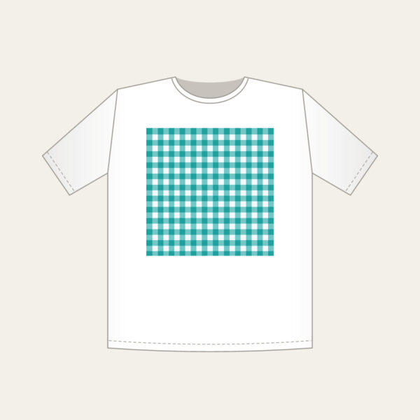 Product image Teal Gingham Check T-Shirt