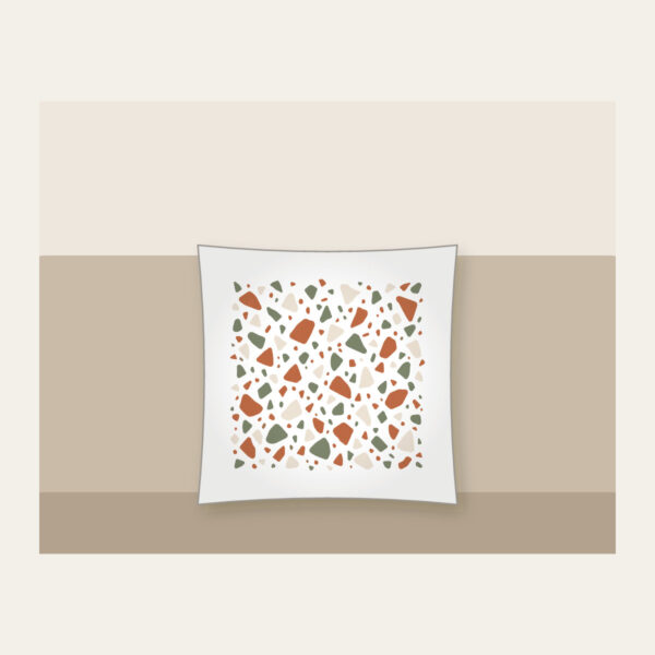 Product image Terracotta and Sage Terrazzo Chips Pillow
