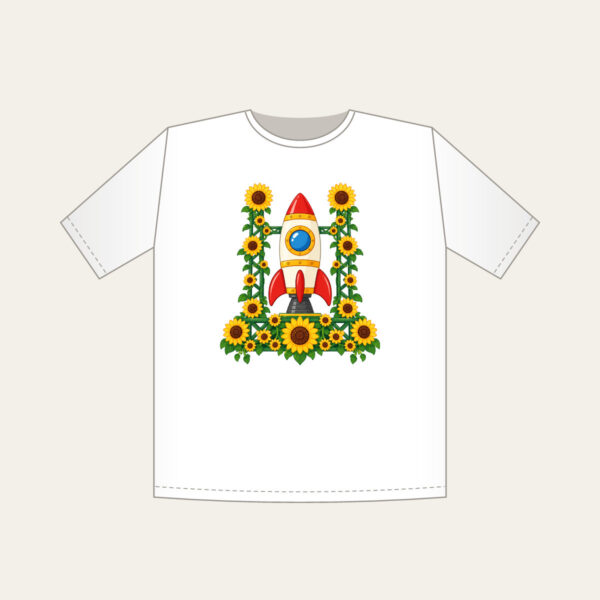 Product image Rocket on Sunflower Launch Pad T-Shirt