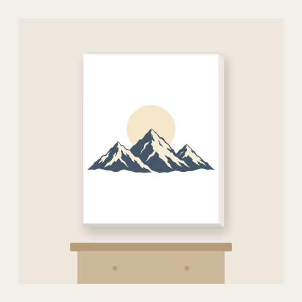 Product image Moonrise over Three Peaks Canvas Print