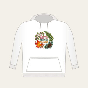 BESTIE THROUGH SEASONS Hoodie in white