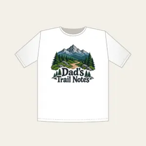 Dad's Trail Notes T-Shirt in white