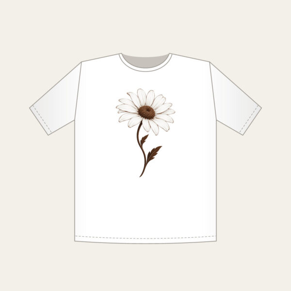 Product image Single Daisy with Curved Stem T-Shirt