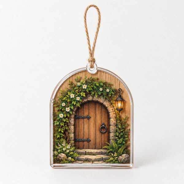 Product image Woodland Doorway Wood and Acrylic Ornament