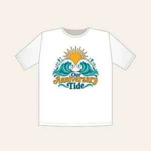 Our Anniversary Tide T-Shirt in white