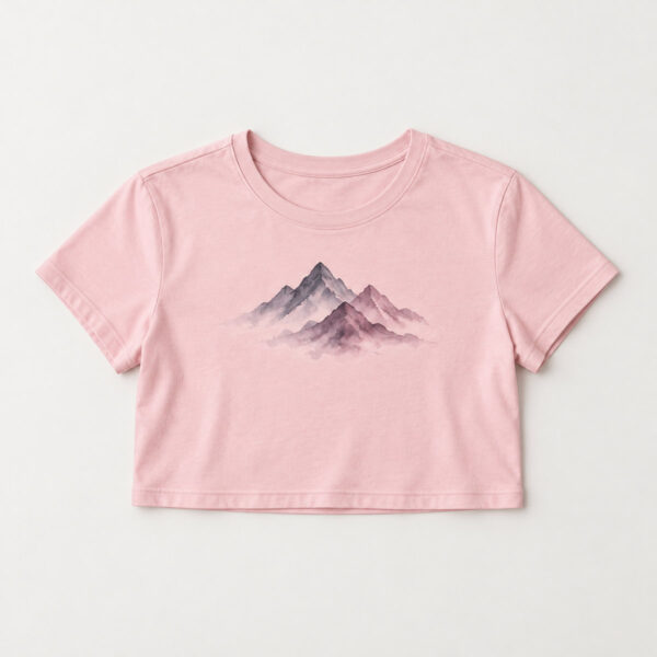 Product image Ink Wash Peaks Cropped Tee