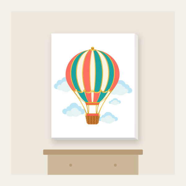Product image Striped Hot Air Balloon Canvas Print