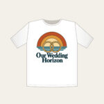 Our Wedding Horizon T-Shirt in white