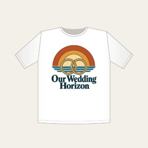 Our Wedding Horizon T-Shirt in white