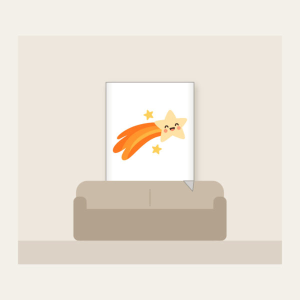 Product image Cheerful Comet with Two Stars Fleece Blanket