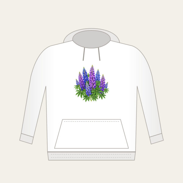 Product image Lupine Spikes in Violet and Blue Hoodie