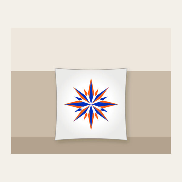 Product image Cobalt Starburst Pattern Pillow