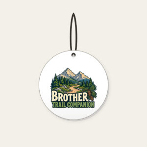 BROTHER TRAIL COMPANION Ceramic Ornament in white