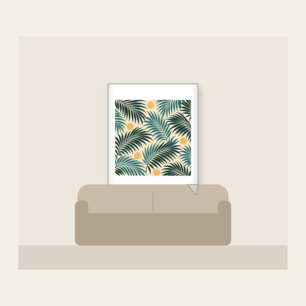 Product image Palm Frond Shadows on Sand Fleece Blanket