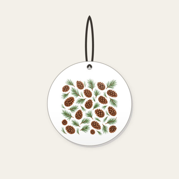 Product image Scattered Pine Cones and Needles Ceramic Ornament