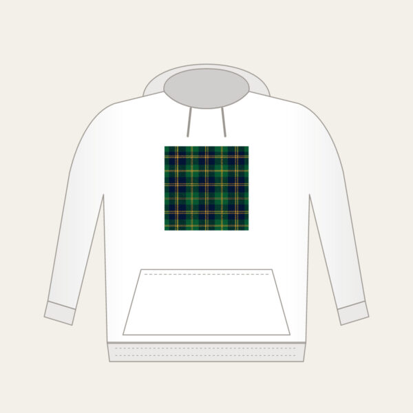 Product image Green and Navy Plaid with Gold Lines Hoodie