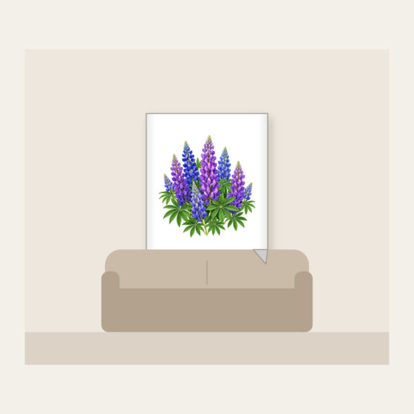Product image Lupine Spikes in Violet and Blue Fleece Blanket