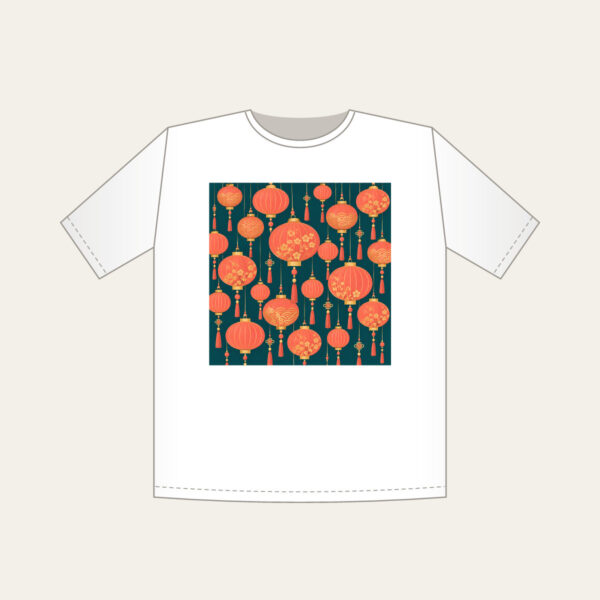 Product image Coral and Gold Paper Lantern Night T-Shirt