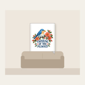 THINKING OF YOU ALWAYS Fleece Blanket in white
