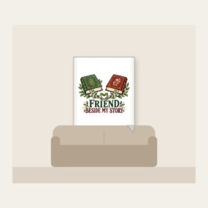 FRIEND BESIDE MY STORY Fleece Blanket in white