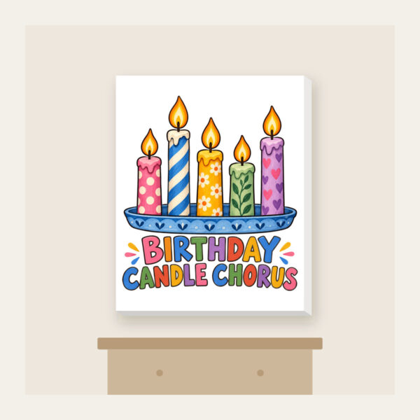 Product image Birthday Candle Chorus Canvas Print