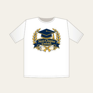 Next Chapter Unfolds T-Shirt in white
