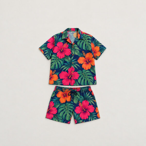 Product image Dusk Hibiscus Hawaiian Set