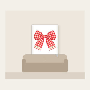 Red Gingham with Cherry Accents Fleece Blanket in white: Red and cream gingham with tiny cherry motifs.
