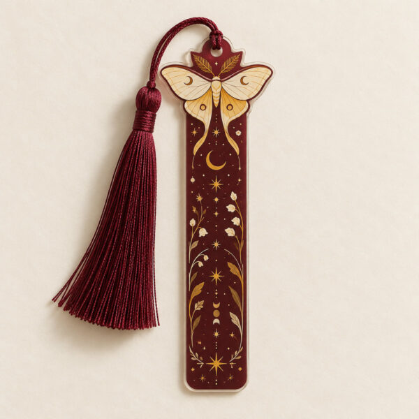 Product image Reading Moth Acrylic Bookmark