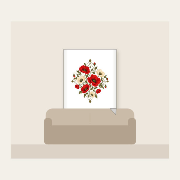 Product image Poppy Diamond Garden Fleece Blanket