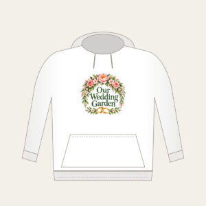 Our Wedding Garden Hoodie in white