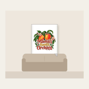 Mama's Sunlit Orchard Fleece Blanket in white