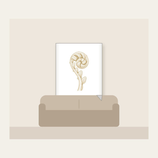 Product image Unrolling Fiddlehead Fern Fleece Blanket