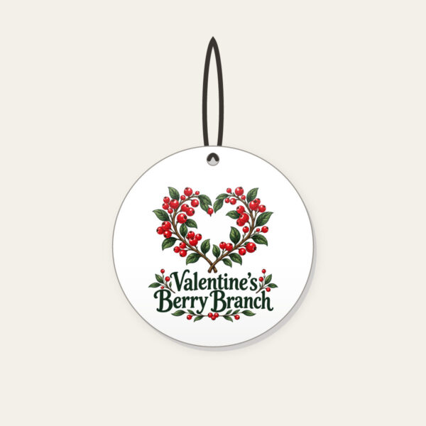 Product image Valentine's Berry Branch Ceramic Ornament