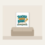 TEACHER MAKES ROOM Fleece Blanket in white