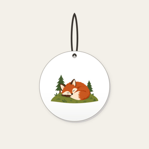 Product image Sleeping Fox on the Hill Ceramic Ornament