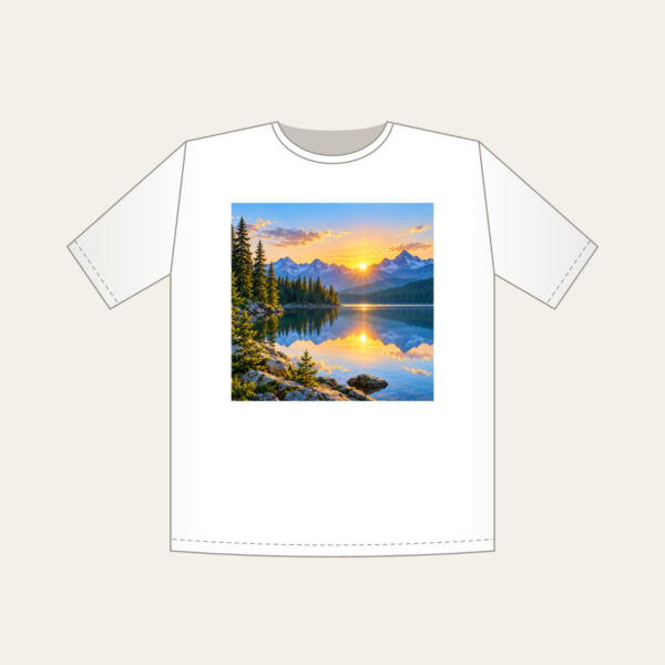 Product image Quiet Lake at Sunrise with Pines T-Shirt